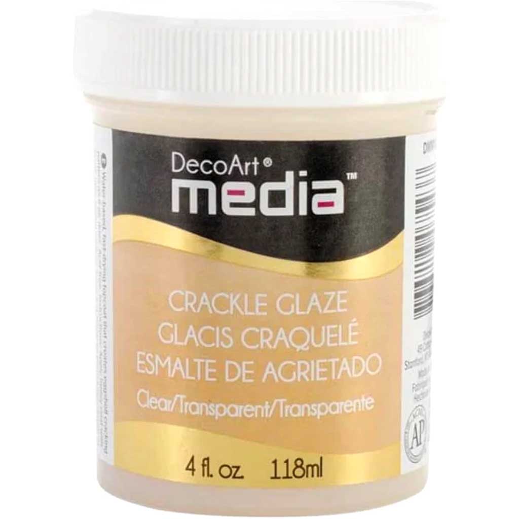 Media Crackle Glaze 4oz Clear