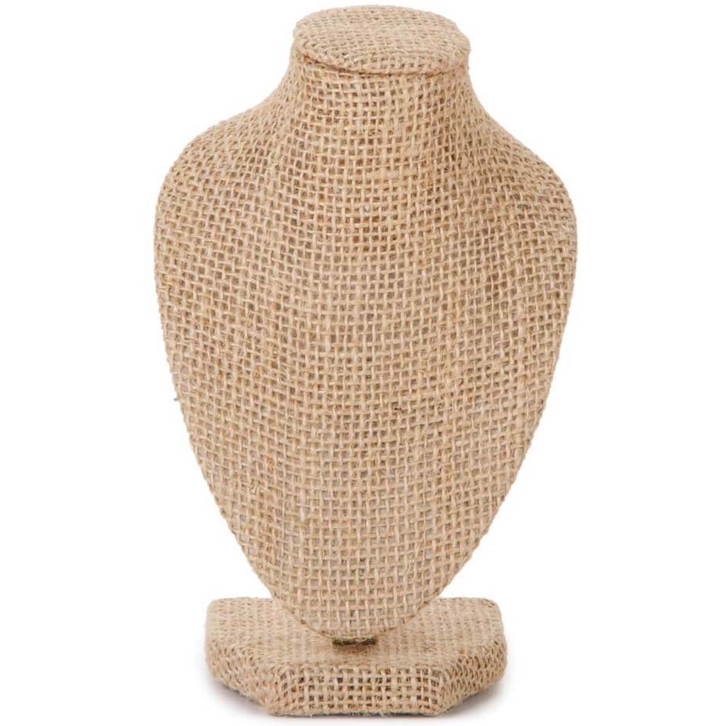 BUST BURLAP NATURAL 6IN 