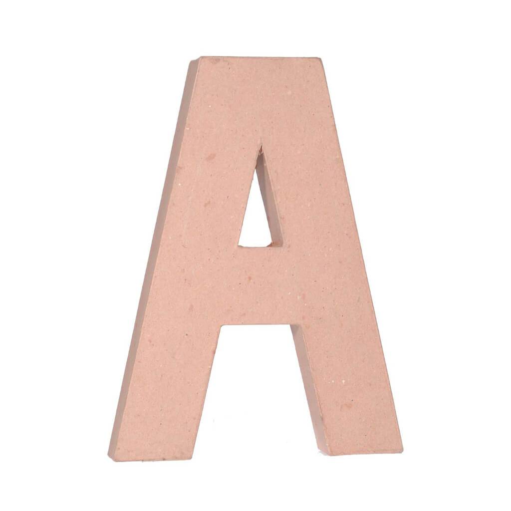 PAPER MACHE LETTER A 12X1.5IN 