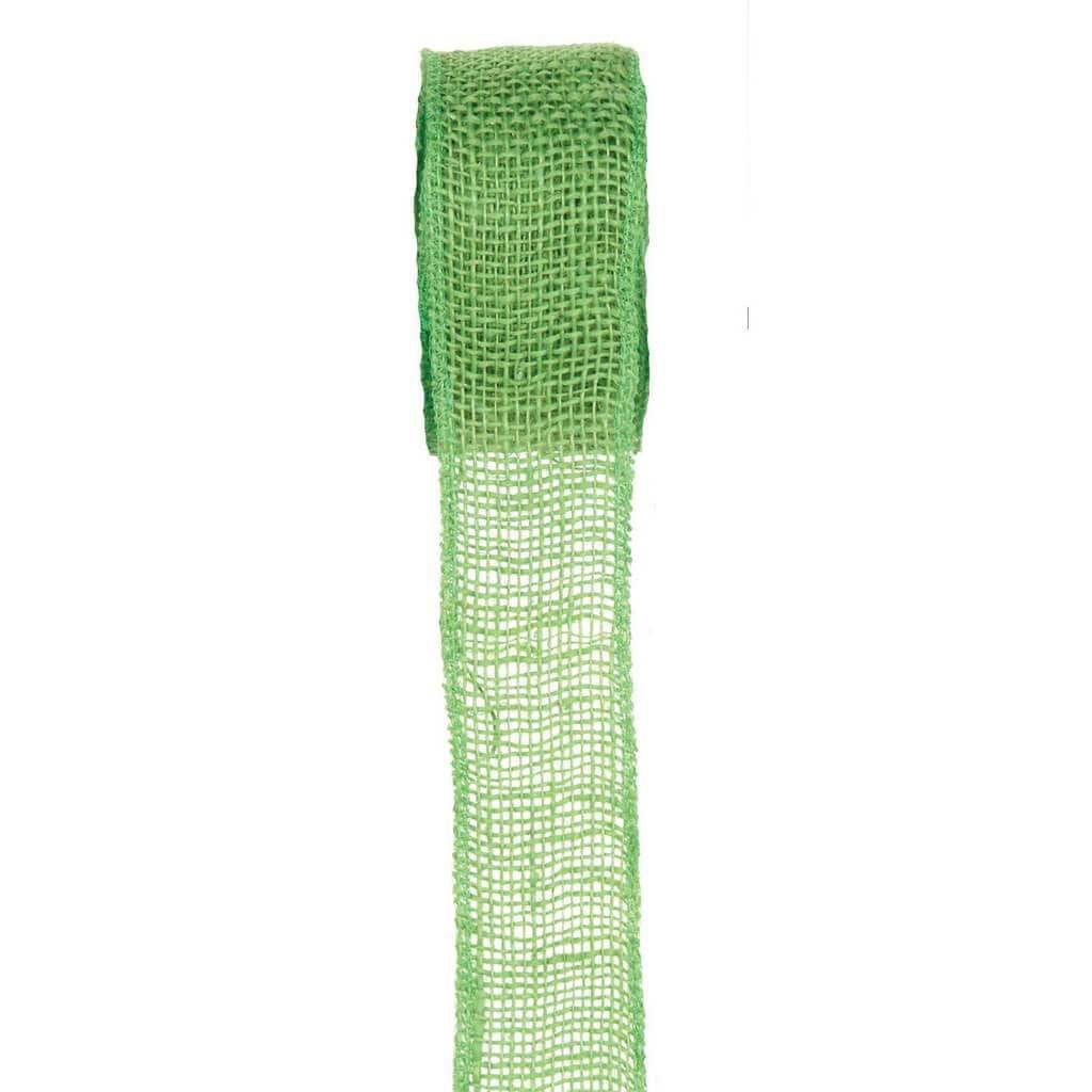 BURLAP ACCENT LIME 2.5X10YD 