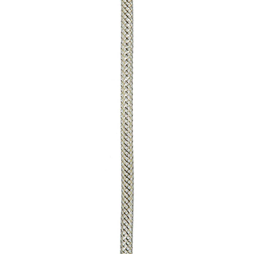 MESH TUBING WHITE W/ GOLD 8MMX20YD 