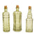 Glass Bottles Vintage Green with Cork Bottom