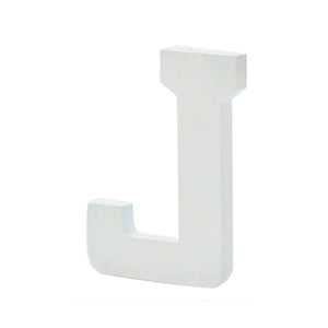 Classic Font White Wood 6in Letter