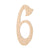 Wood Number Special Font 6in