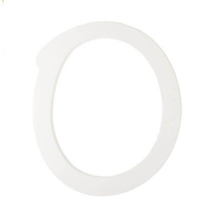 Brush Font White Wood Letter 9in