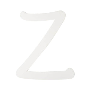 Brush Font White Wood Letter 9in