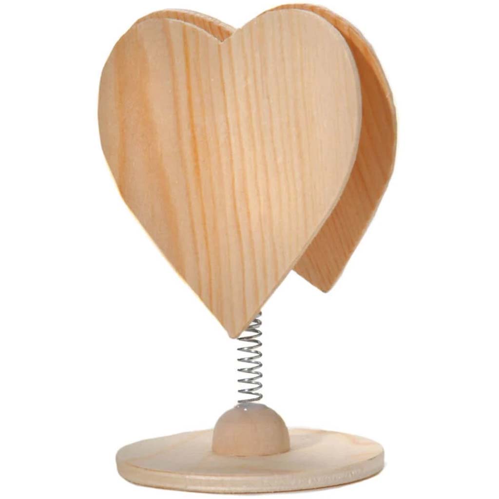 WOODEN CLIP HEART 