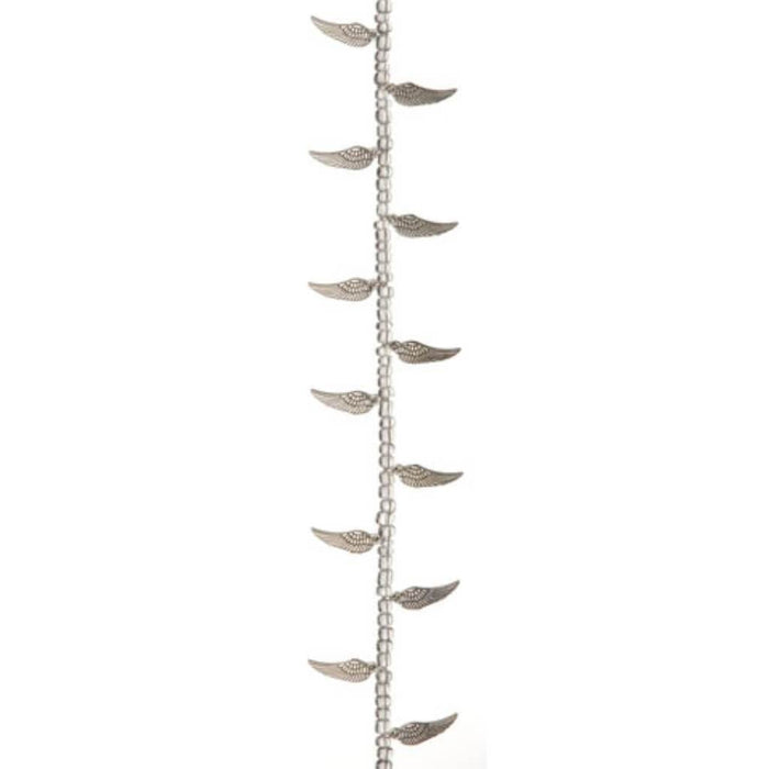 BEAD SILVER ANGLES WINGS 