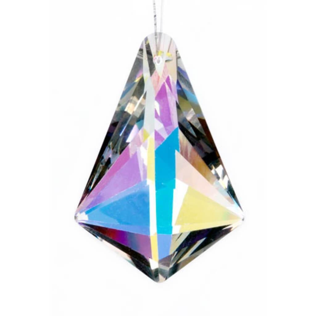 BEAD CRYSTAL CUT KITE 34X50MM 