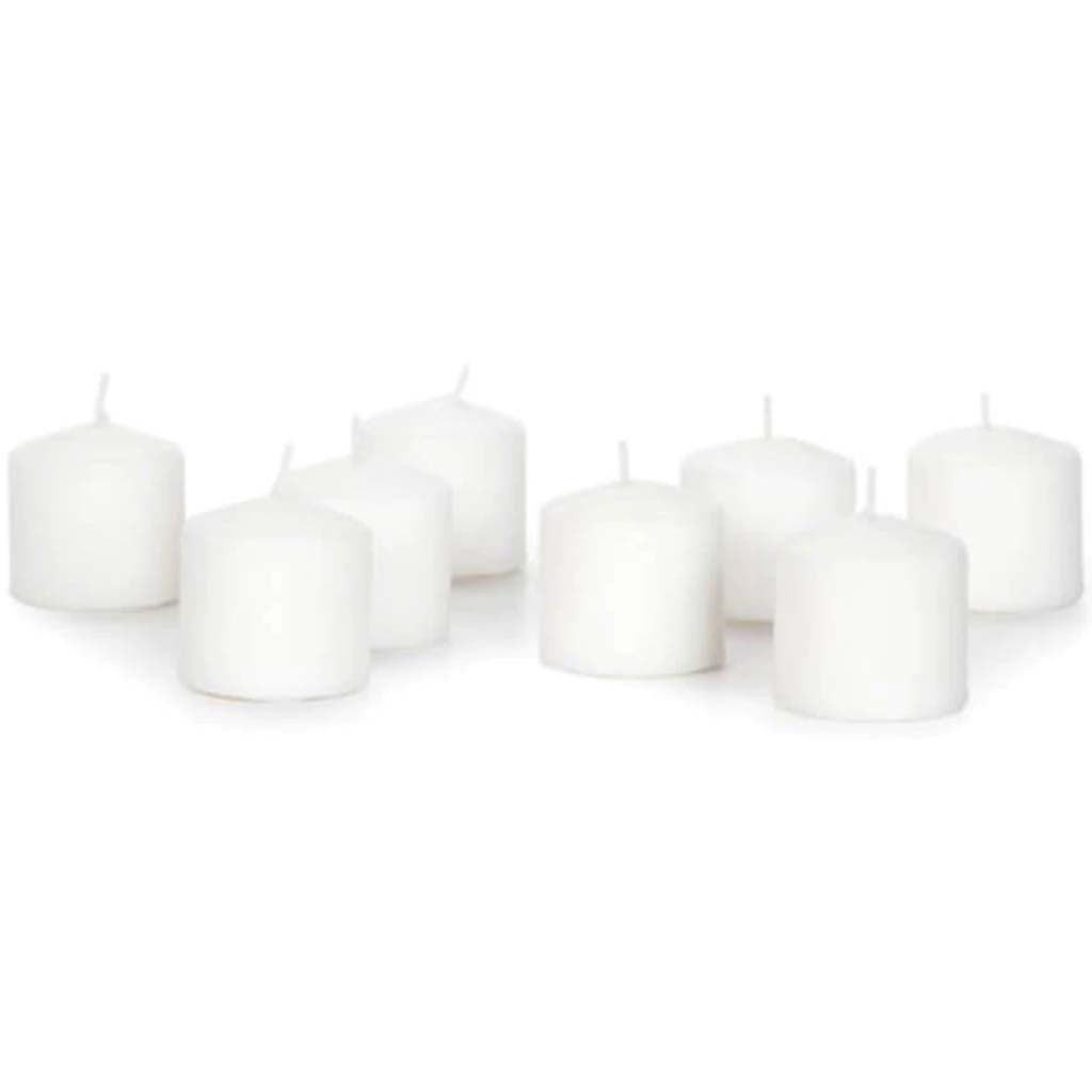 CANDLE PILLARS UNSCENTED WHITE 