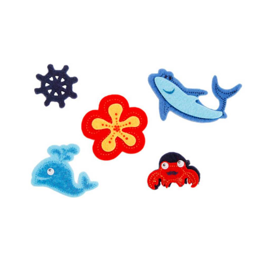 Felties Felt Stickers Shark and Friends