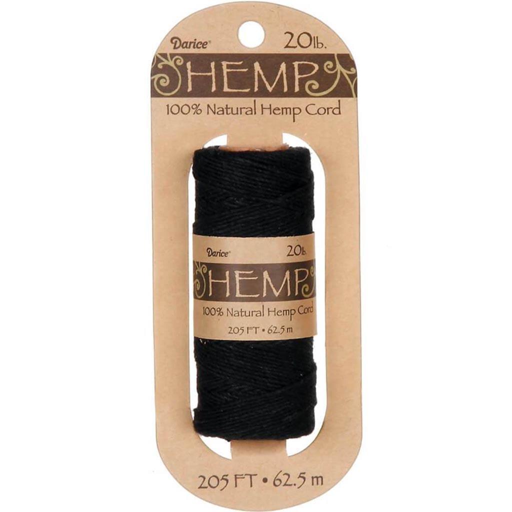 HEMP SPOOL 20LB BLACK 