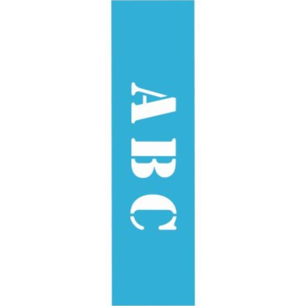 Home Decor Series 5in Stencil Font Alphabet 6in x 18in