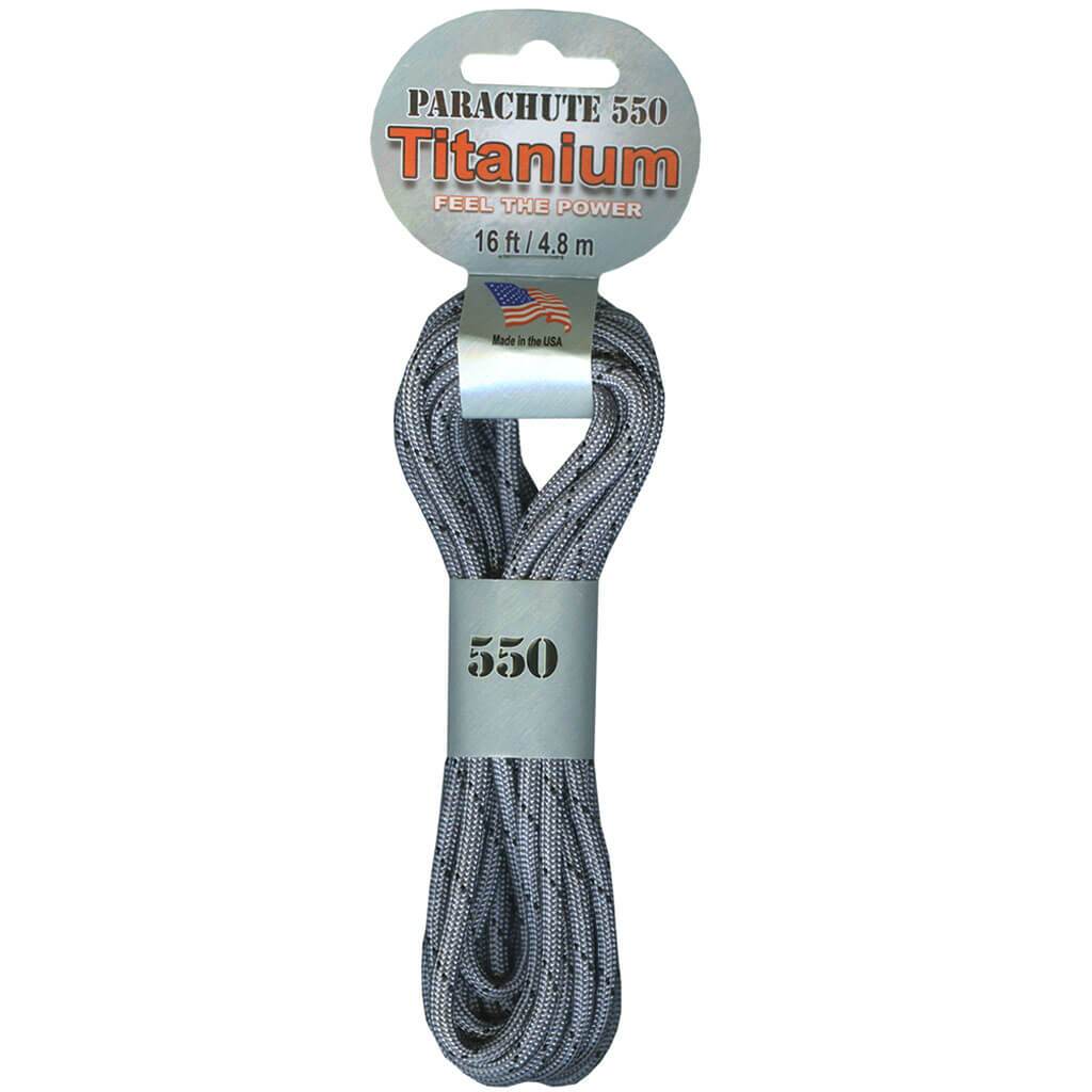 Parachute Cord 4mm 16ft Titanium