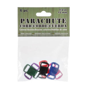 Parachute Cord Buckles Brights 12mm
