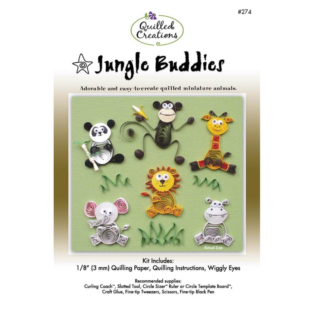 QUILLING JUNGLE BUBDDIES KIT 