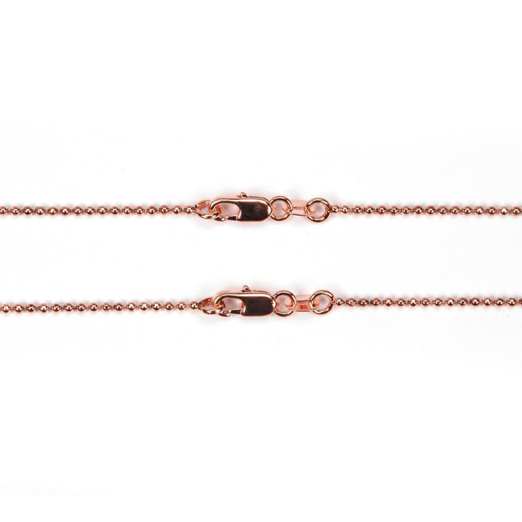 CHAIN BALL ROSE GOLD 2X18IN 