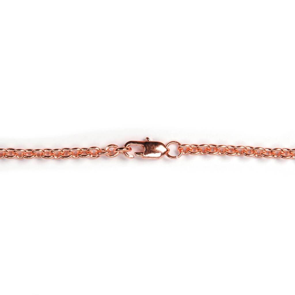 CHAIN CABLE ROSE GOLD .80MM 