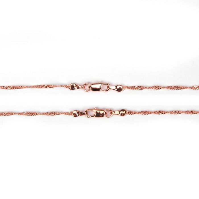 CHAIN SNGPORE ROSE GOLD 1.8MM 