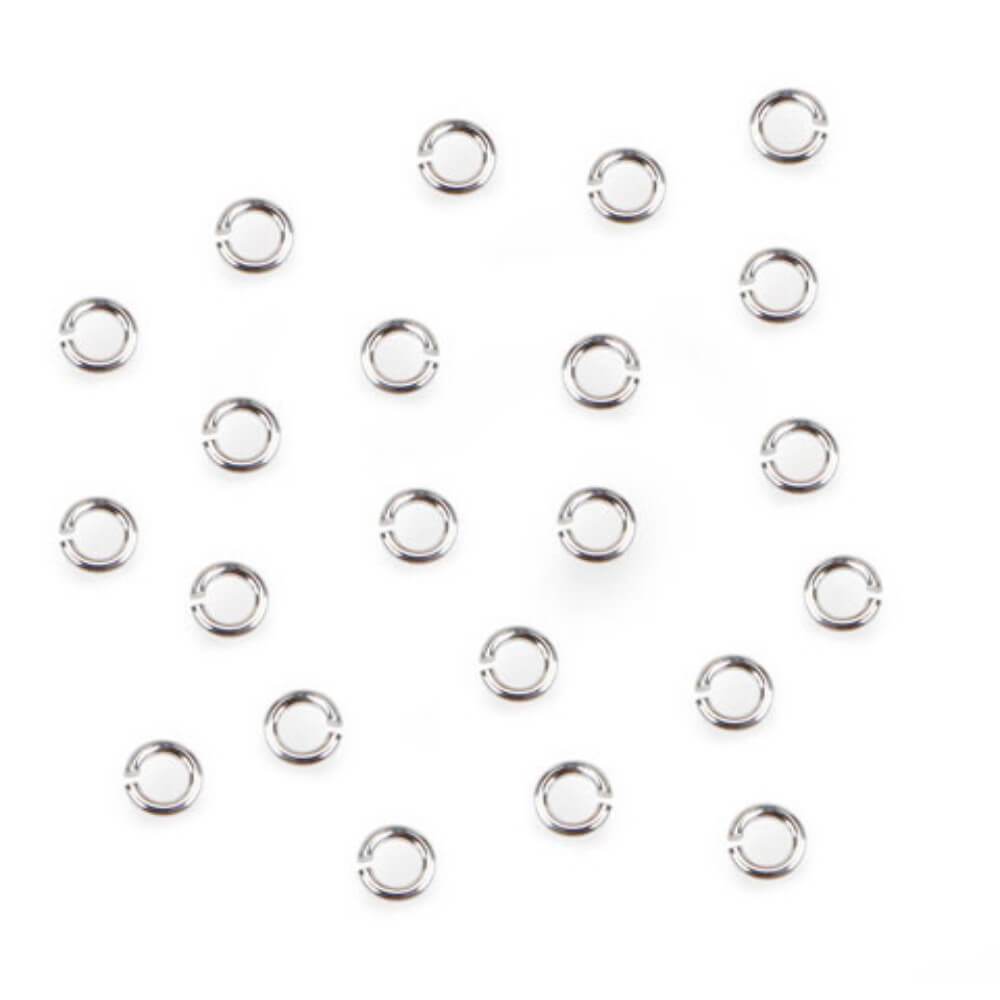 Jump Rings Sterling Plated