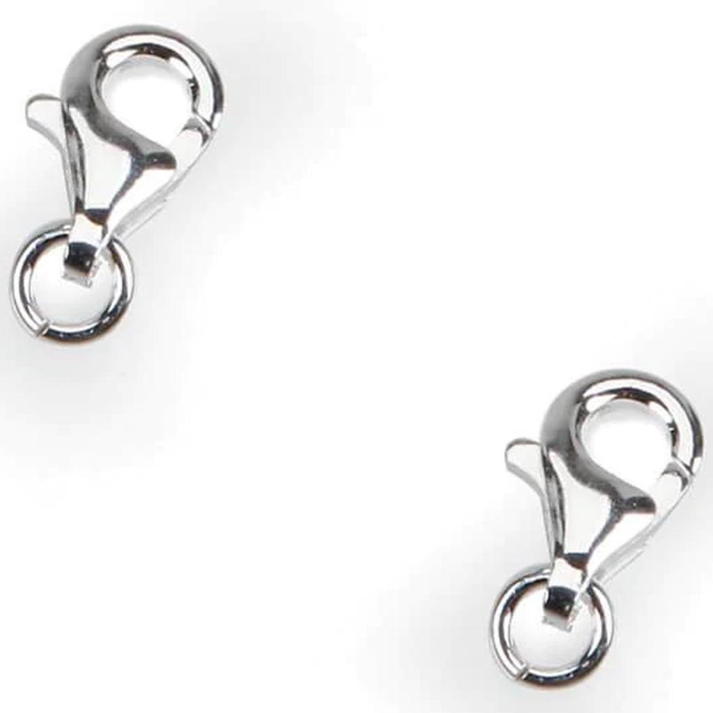 LOBSTER CLASPS STERLING SILVER 14MM 