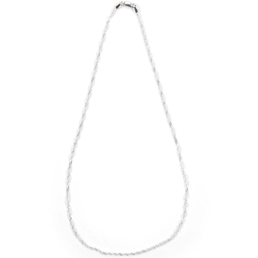 SINGAPORE CHAIN NECKLACE SILVER 1.8MM 