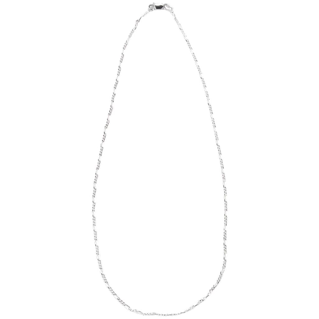 FIGARO CHAIN NECKLACE SILVER 18IN 