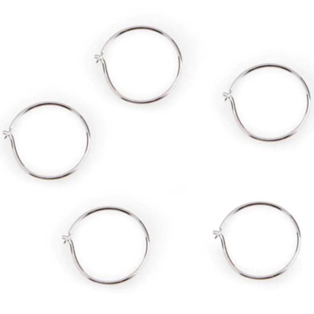 Hoop Earrings Wire Sterling Silver Plated 16mm 