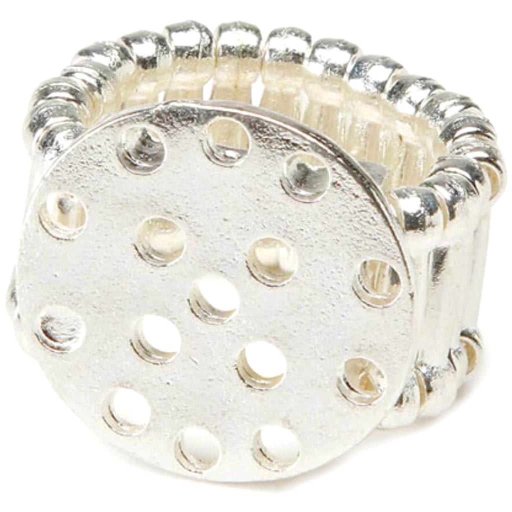 RING ROUND STRETCH SILVER 