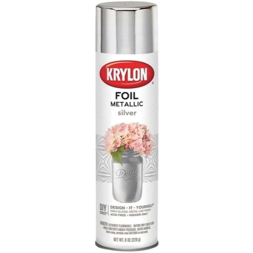 Krylon Foil Metallic Spray Paint 8oz Silver