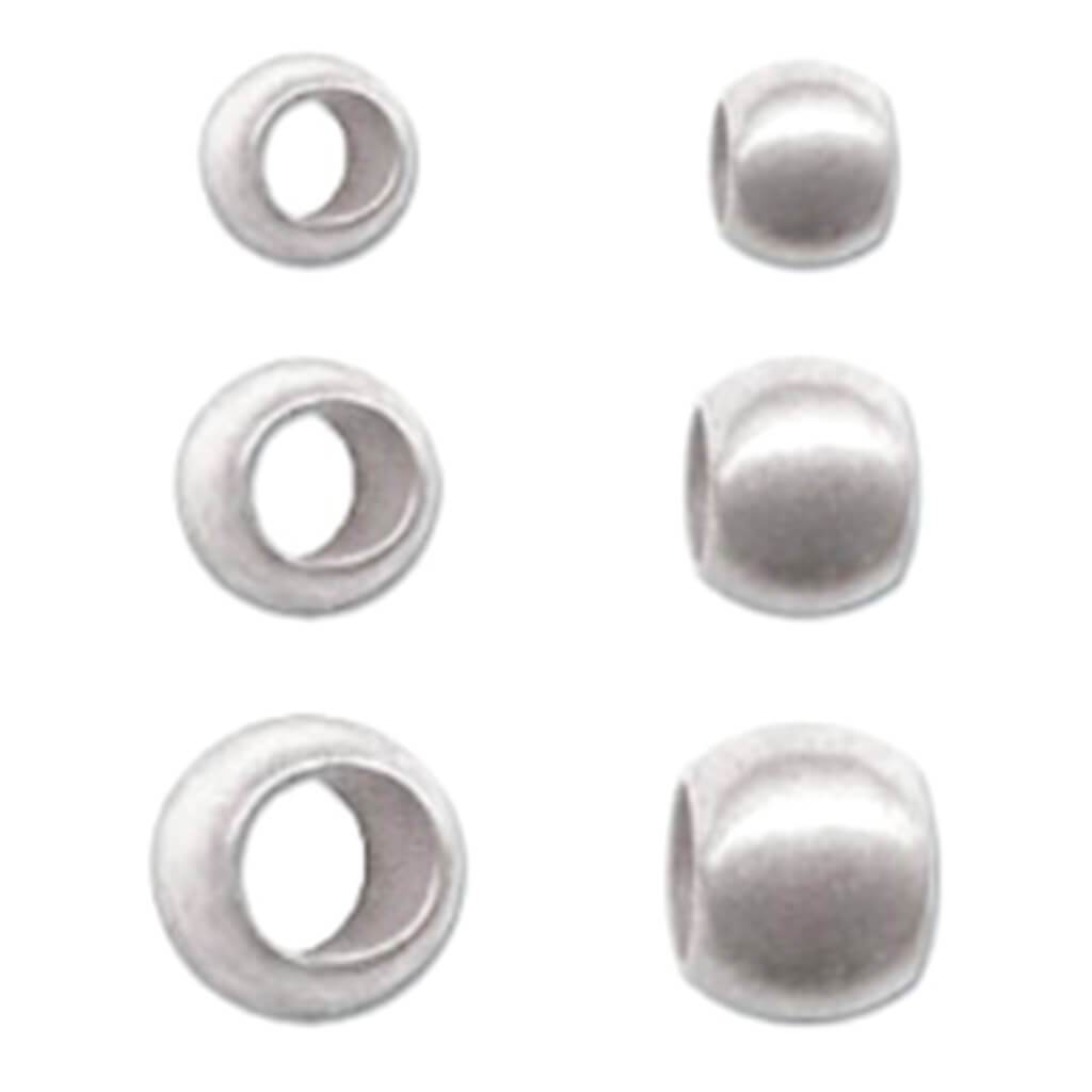 Crimp Plated 1.5Gr 6mm Silver