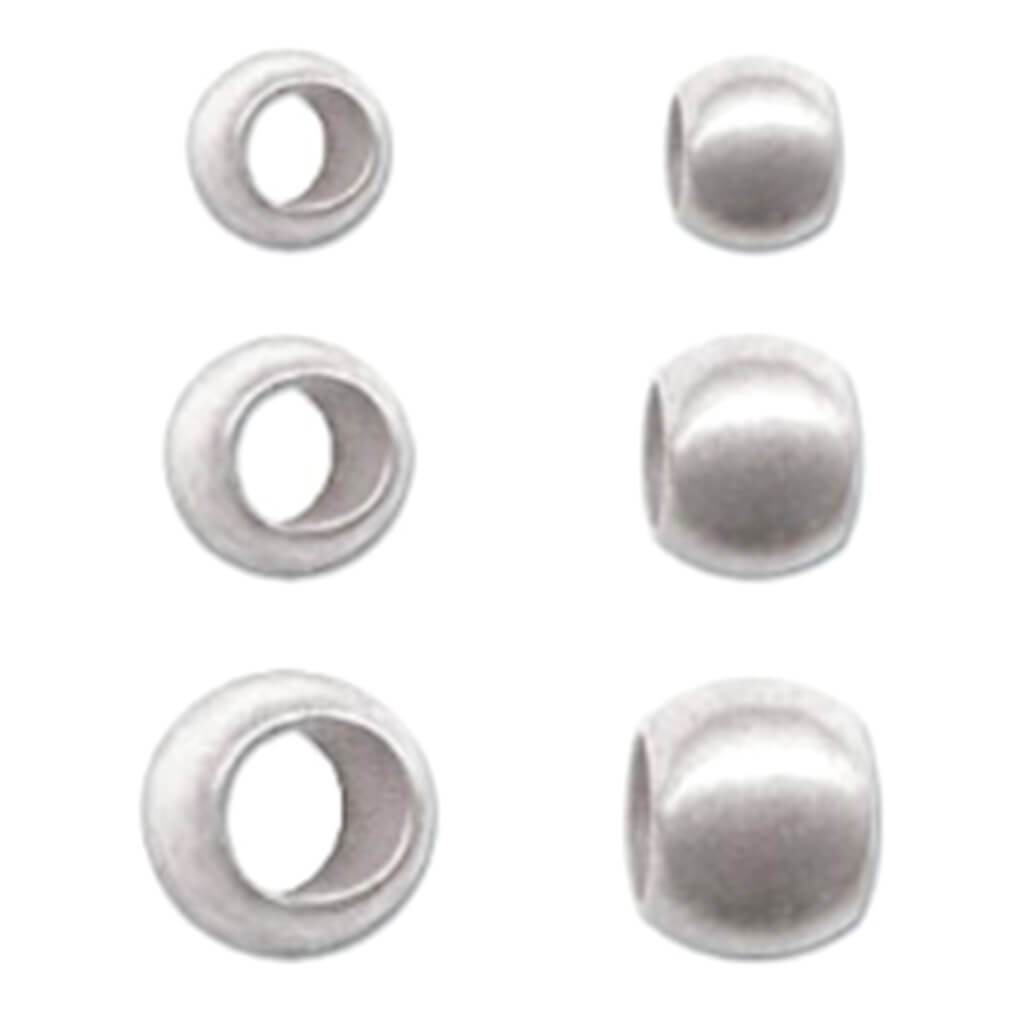 Crimp Plated 1.5Gr 6mm Silver