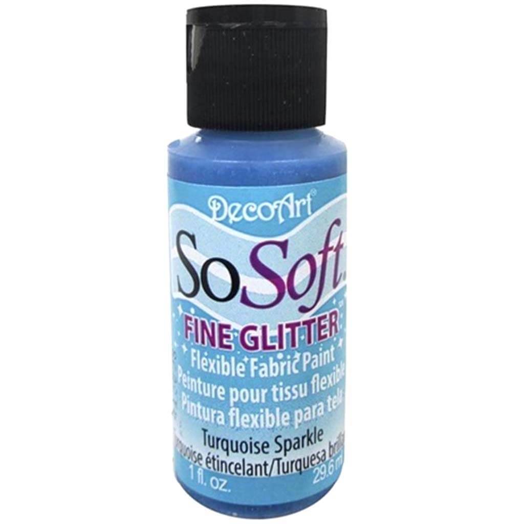 Sosoft Fine Glitter Turquoise Sparkle 1oz