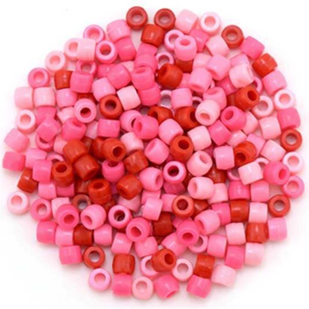 Pony Beads: 8mmx6mm Barrel Color-Mix Value-Pak x200 E) Princess 