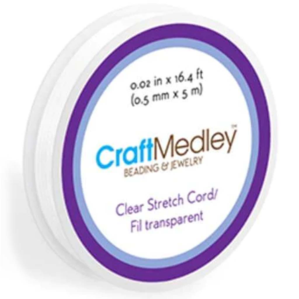 CORD METALLIC COLORS 28G CLEAR 