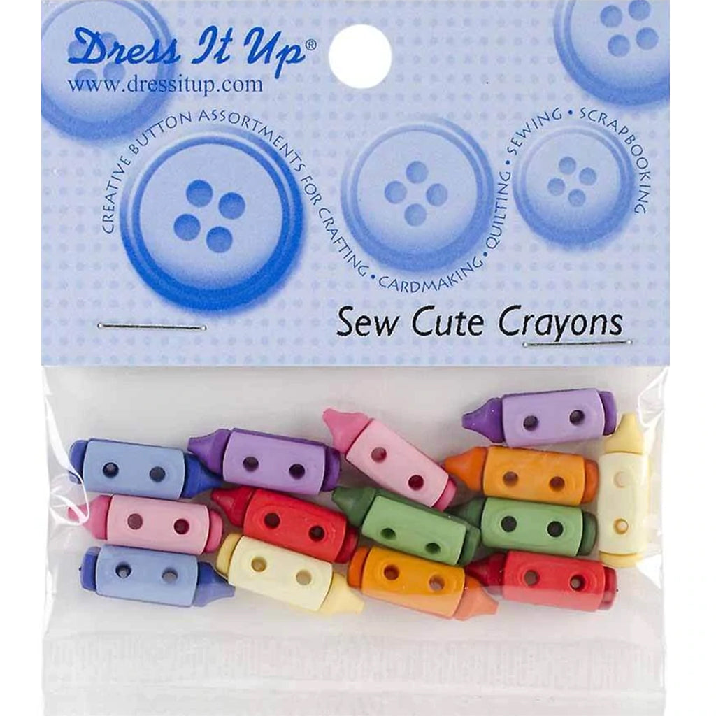 Dress It Up Embellishments Sew Cute Crayons