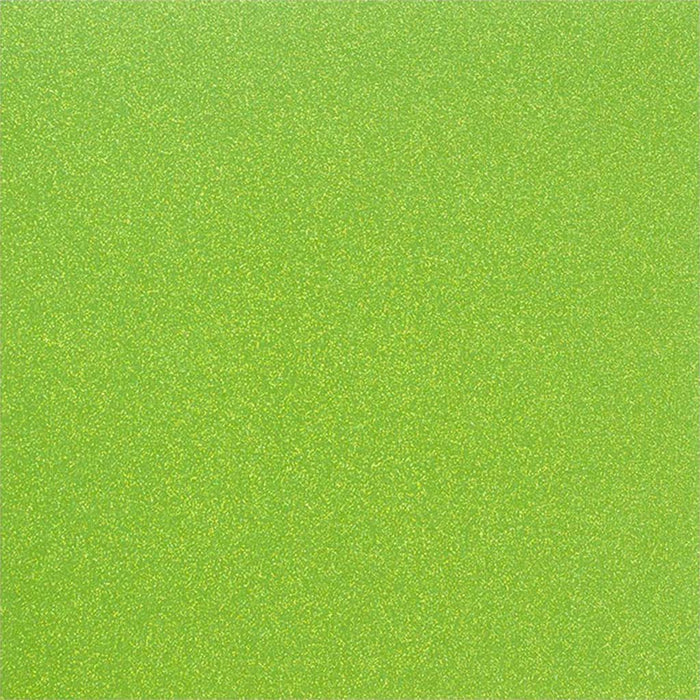 POW Glitter Paper Neon Green 12in x 12in