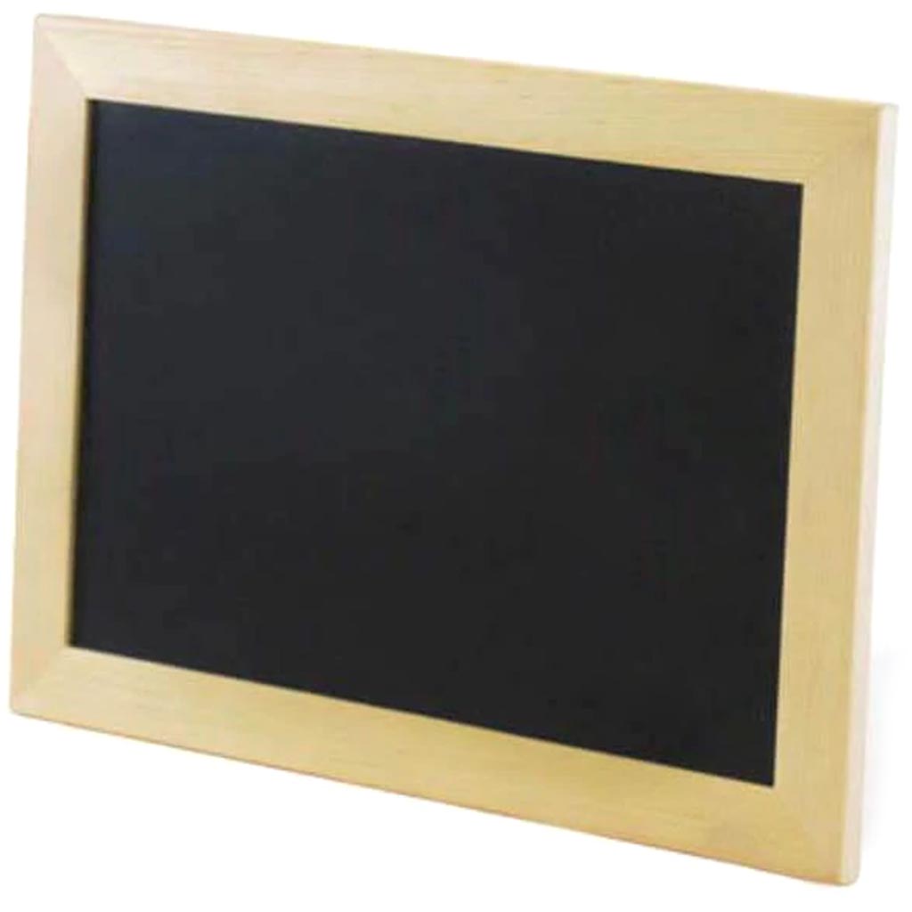 Wood Craft: 9&quot;X6.25&quot; Natural Diy Chalkboard Frame W/Stand 