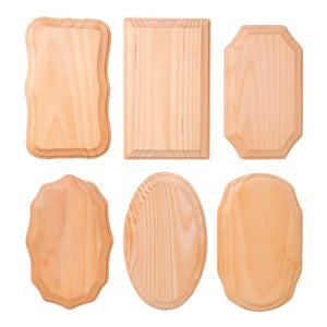 Wood Plaque Assortment 3.5in x 5.5in