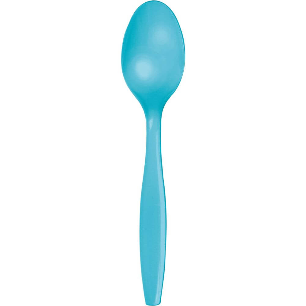 Pemium Cutlery Spoon 24ct, Bermuda Blue 