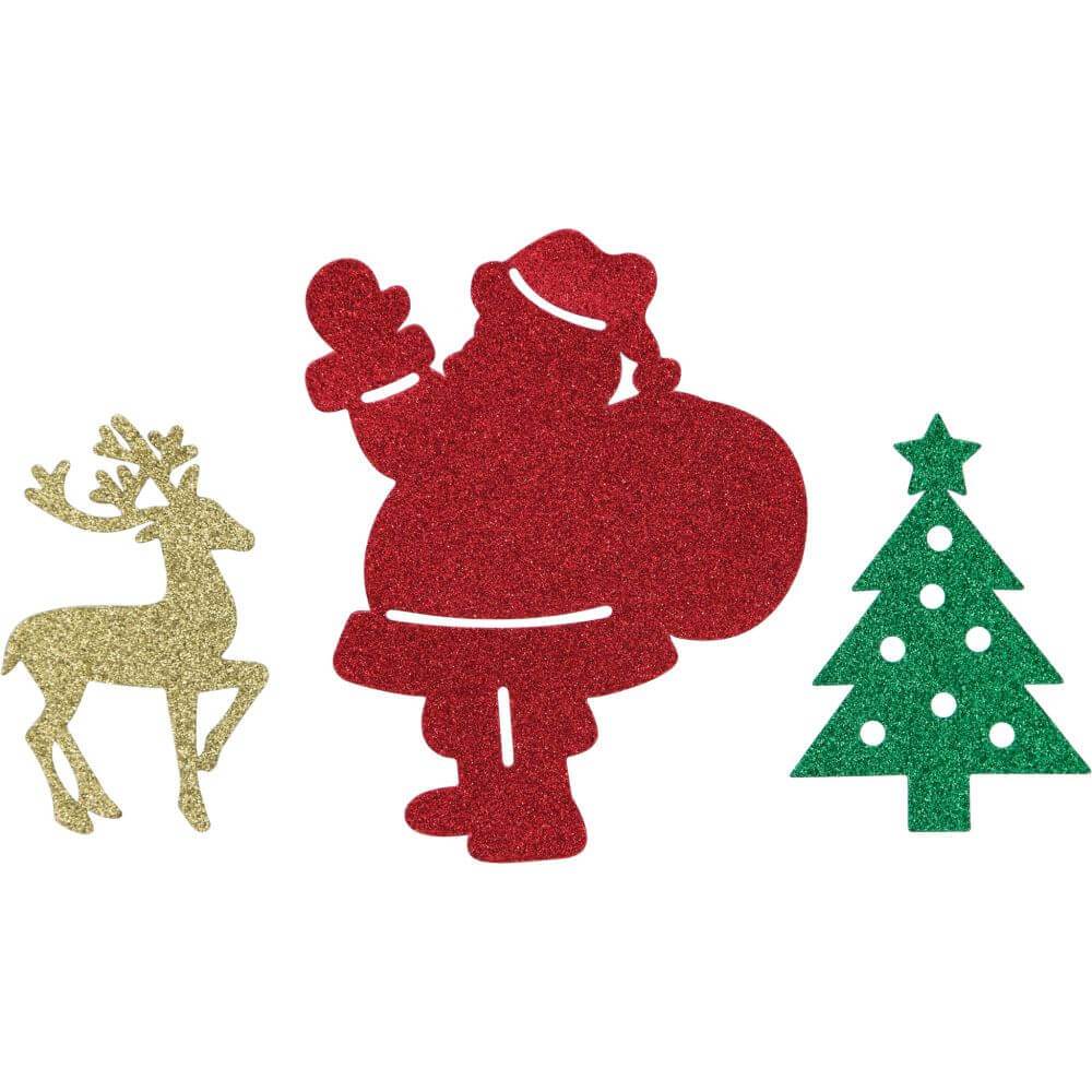 Reindeer Santa &amp; Tree Cutouts 