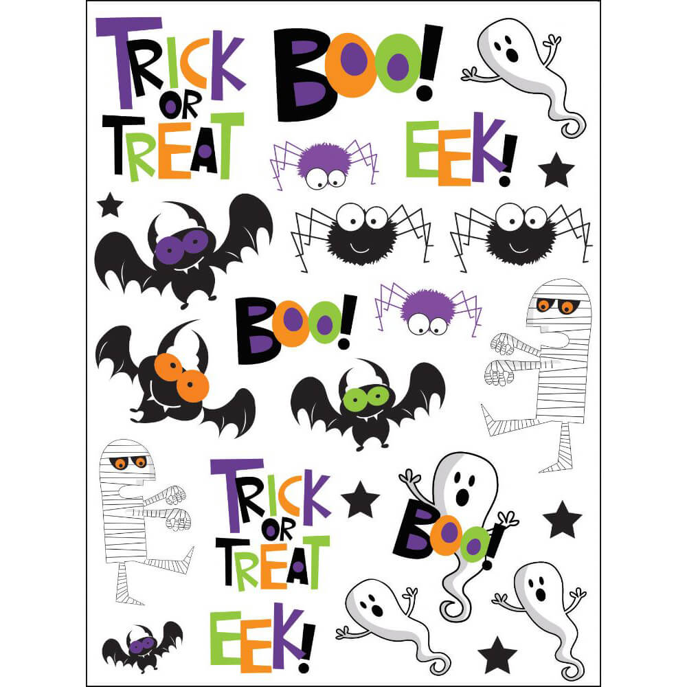 Trick Or Treat Halloween, Favors Stickers 