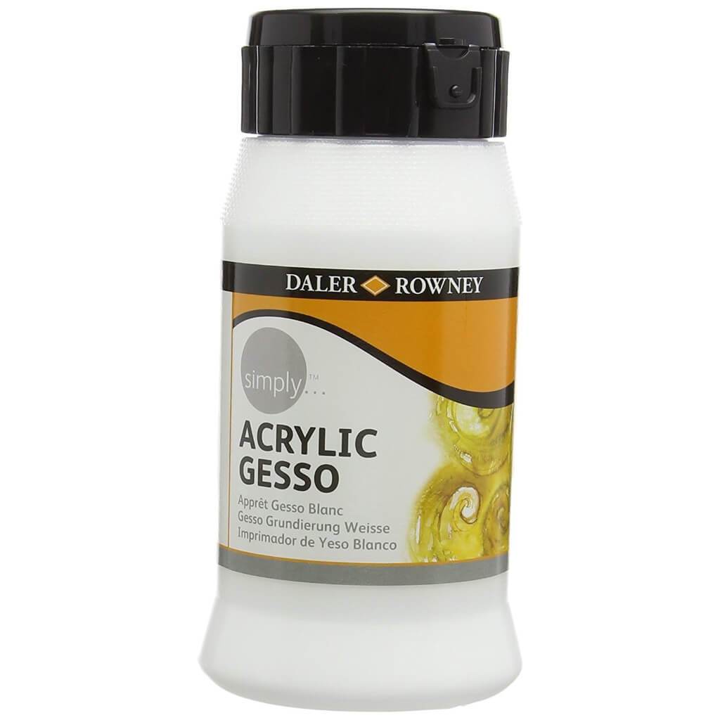 Acrylic Gesso Primer White Pot 500ml 