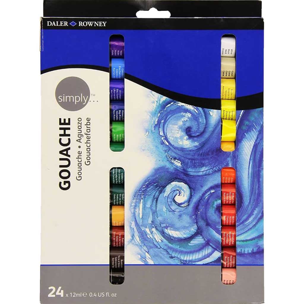 Simply Gouache Paint Set 24in x 12ml