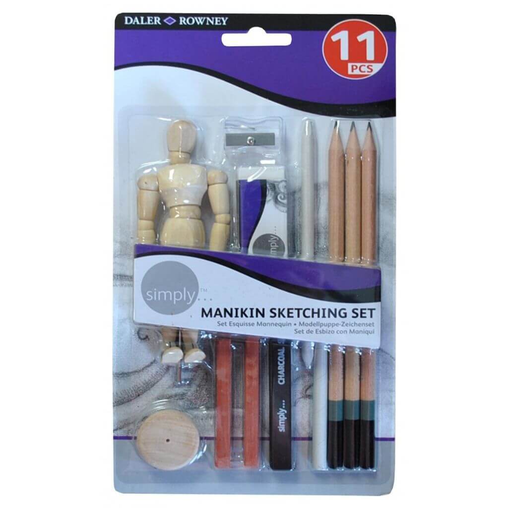 Pencil Manikin Sketching Set