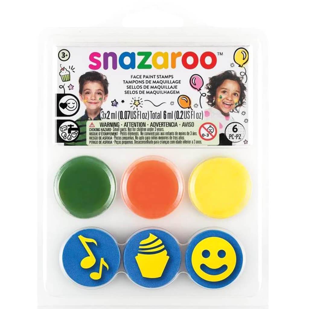 Snazaroo Birthday Party Face Paint Stamp Kit