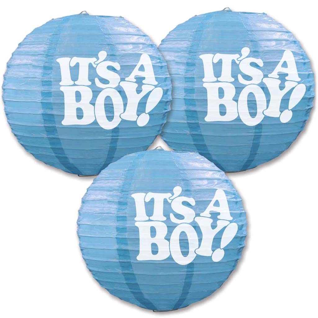 It&#39;s A Boy! Paper Lanterns 9.5in 