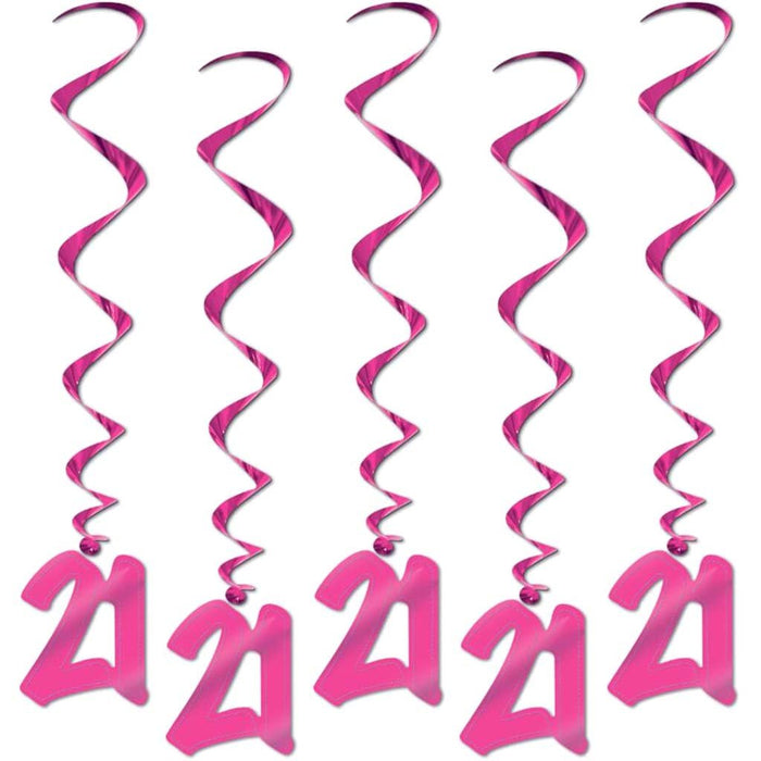 Whirls "21" 3ft Pink 