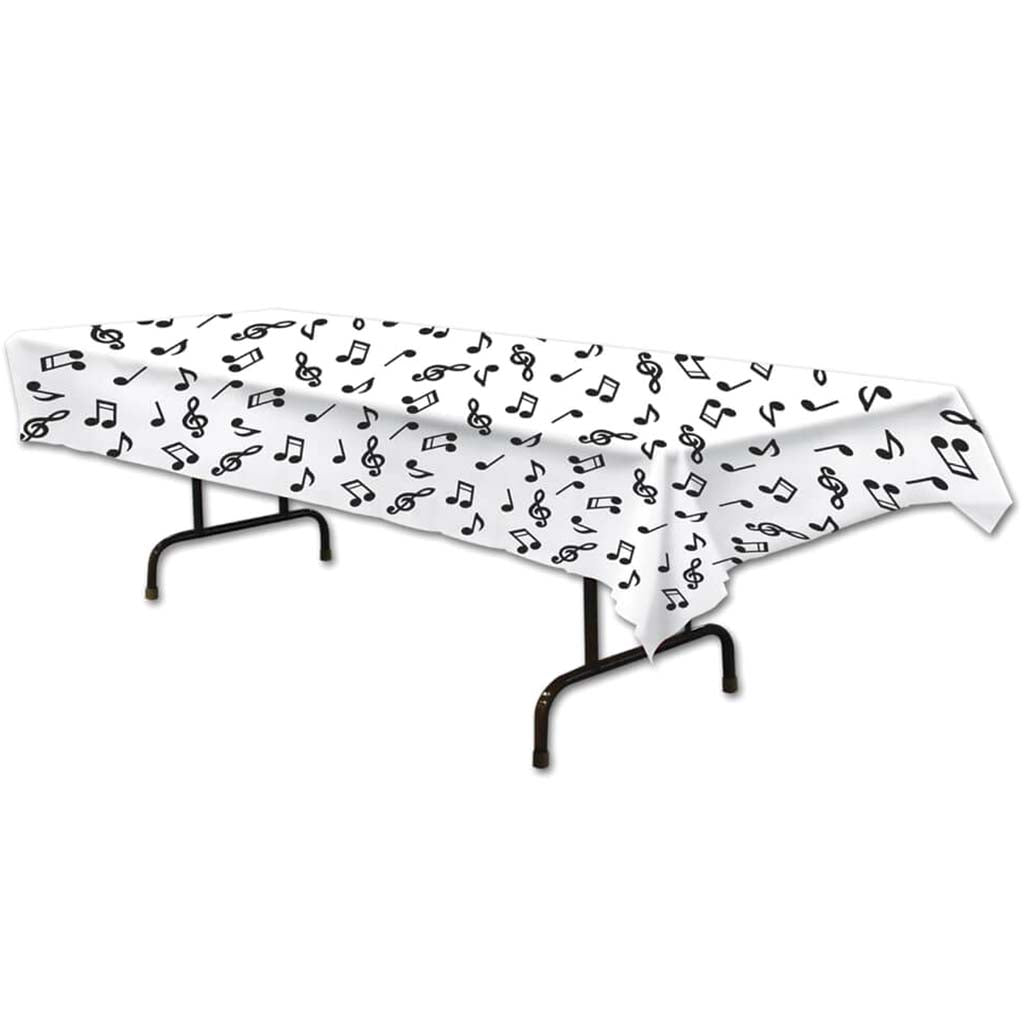 Musical Notes Rectangular Tablecover 54in x 108in 