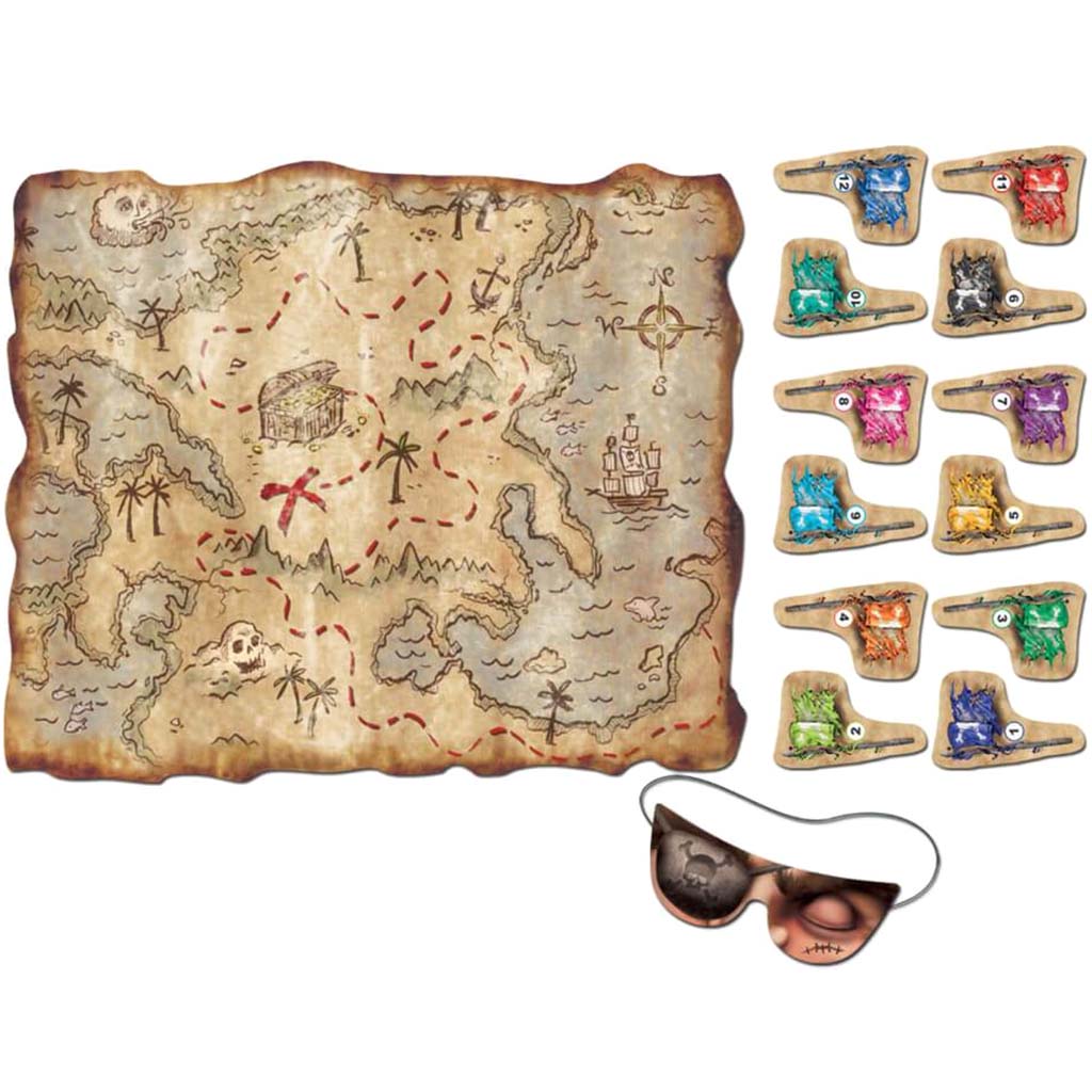 Pirate Treasure Map Party Game 